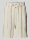 ONLY & SONS Relaxed fit bermuda van een mix van viscose en katoen, model 'TINUS' Offwhite