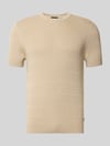 JOOP! COLLECTION Strickshirt mit Strukturmuster Modell 'Elio' Beige