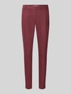 MOS MOSH Spodnie garniturowe o kroju slim fit z mieszanka bawełny Bordowy