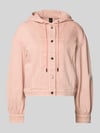 Marc Cain jeansjack met capuchon en steekzakken Roze