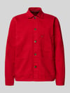 Tommy Hilfiger Regular Fit Hemdjacke aus reiner Baumwolle Rot