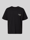 JACK & JONES t-shirt met statementprint model 'NORREBRO' Zwart