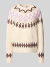 Christian Berg Woman Loose Fit Strickpullover mit Woll-Anteil Hellbraun