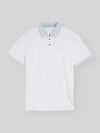 Tom Tailor Koszulka polo z czystej bawełny o kroju regular fit Biały