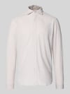 FIL NOIR Regular Fit Business-Hemd aus Leinen-Baumwoll-Mix Modell 'ROMA' Sand