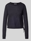 REVIEW Pullover met ronde hals en tunnelkoord Donkerblauw