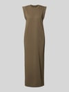 PIECES Regular Fit Sweatkleid aus Baumwoll-Mix Modell 'CHILLI SUMMER' Oliv