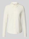 Marc O'Polo Overhemdblouse van viscosemix met platte kraag Offwhite
