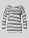 Tom Tailor Regular fit 3/4-shirt van katoenmix Marineblauw