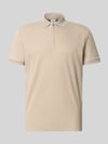 Selected Regular fit poloshirt van katoenmix, model 'FAVE' Beige