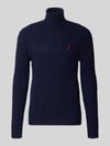 Polo Ralph Lauren Slim Fit Pullover aus Woll-Kaschmir-Mix Marine