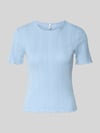 ONLY Slim fit T-shirt van Katoenmix Model 'TENNA' Lichtblauw