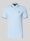 BOSS Green Slim Fit Poloshirt aus reiner Baumwolle Modell 'PAUL' Aqua