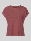 ONLY relaxed fit T-shirt met etskanteffect model 'SMILLA' Bordeaux