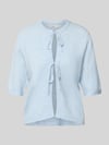 ONLY Regular fit cardigan met veters Model 'SIMONI' Lichtblauw