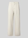 GAP Leinenhose mit elastischem Bund und Eingrifftaschen Mittelgrau