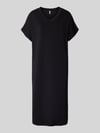 Soyaconcept T-Shirt-Kleid mit V-Ausschnitt Black