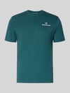 Sergio Tacchini Regular Fit T-Shirt mit Logo-Print Petrol