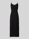 ICHI Midikleid aus Viskose mit tiefem Rückenausschnitt Black