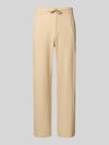 Selected Loose Fit Leinenhose mit Tunnelzug Modell 'BRODY' Ecru