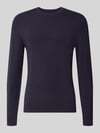 MCNEAL Strickpullover mit geripptem Rundhalsausschnitt Marine