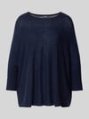 JOOP! Strickpullover aus Kaschmir mit 3/4-Arm Dunkelblau