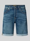 JACK & JONES Regular Fit Jeansshorts im 5-Pocket-Design Modell 'RICK' Dunkelblau