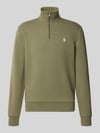 Polo Ralph Lauren Regular Fit Troyer aus Baumwoll-Mix Oliv