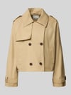 ICHI Regular fit Jack met viscose Model 'EPARZA' Beige