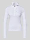 Rich & Royal Longsleeve mit Rüschen Weiss