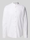 Tom Tailor Regular Fit Freizeithemd aus Leinen-Baumwoll-Mix Weiss