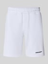 PEGADOR Sweatshorts mit elastischem Bund und Logo-Stitching Weiss