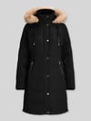 Lauren Ralph Lauren Regular Fit Daunenmantel mit Besatz aus Webpelz Black