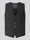 BOSS Regular Fit Anzugweste aus Schurwoll-Mix Black
