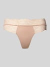 Calvin Klein Underwear String van kant Beige