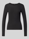 VERO MODA Slim Fit Langarmshirt aus Lyocell-Mix Modell 'ADA' Black