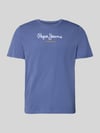 Pepe Jeans Regular Fit T-Shirt aus reiner Baumwolle Modell 'EGGO' Marine