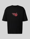 HUGO Oversized T-Shirt aus reiner Baumwolle Modell 'DOMANS' Black