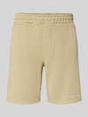 PEGADOR Sweatshorts mit elastischem Bund und Logo-Stitching Sand