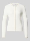Lacoste Regular Fit Strickjacke aus Baumwoll-Mix Offwhite