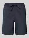 Lacoste Loose Fit Shorts aus Baumwoll-Mix Dunkelblau