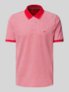 Fynch-Hatton Regular fit poloshirt met logostitching Rood