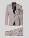 CINQUE Regular Fit Anzug mit Viskose-Anteil Modell 'Ponza' Mittelbraun