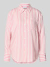 COMMA Relaxed Fit Bluse aus Viskose-Mix Pink