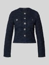 Betty Barclay Slim Fit Blazer in Bouclé-Optik Marine