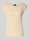 s.Oliver BLACK LABEL relaxed fit T-shirt van viscosemix Beige
