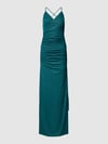 Jake*s Cocktail Abendkleid in Wickel-Optik Dunkelgruen Melange
