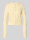 DRYKORN Strickjacke mit Rundhalsausschnitt Modell 'GLENNA' Hellgelb