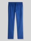 Tommy Hilfiger Chino o kroju tapered z mieszanki lnu ze ściągaczem w pasie model 'HARLEM' Ciemnoniebieski