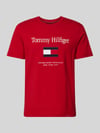 Tommy Hilfiger Regular Fit T-Shirt aus reiner Baumwolle Rot